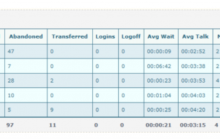 call center queue report